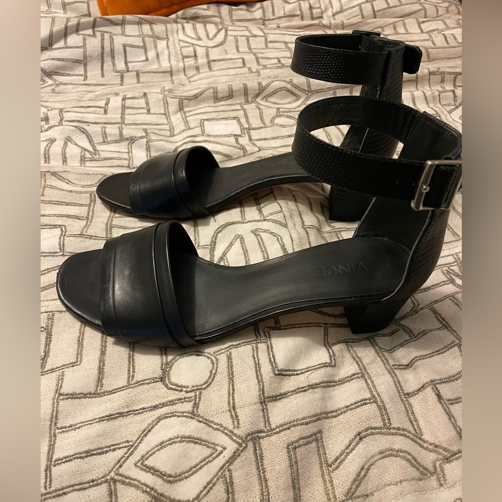 Vince black heels